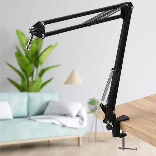 Armklemme, Tisch Halterung für Mikrofon C-Montageklemme mit verstellbarer Schraube Ausleger Arm Klemme für Mikrofon Arm Ständer Hänge Ausleger Scherenarm Ständer, 1pcs