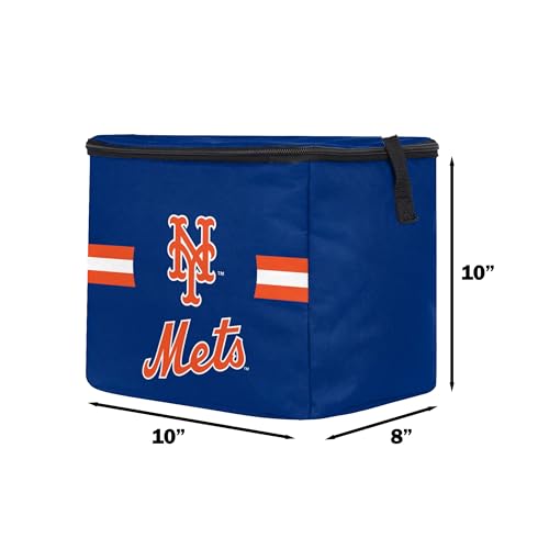 Image of FOCO MLB Officially Licensed Primary Logo Team Stripe 6 or 12 Pack Soft Insulated Game Day Baseball Lunch Tote Cooler