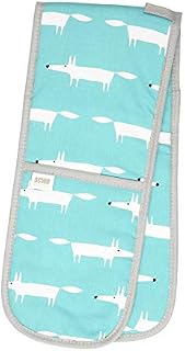 Scion Mr. Fox 100% Cotton Double Oven Glove in Teal