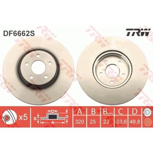 Rotori A Disco Freno Trw DF6662S - 3