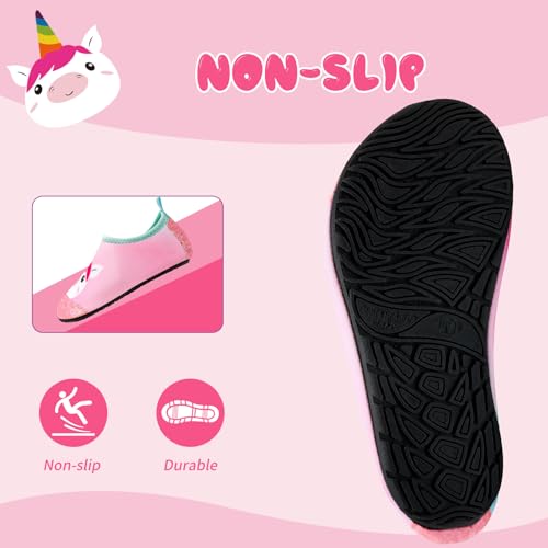 Image of Kids Water Shoes Girls Boys Outdoor Quick Dry Barefoot Aqua Socks for Toddler Sport Beach Swim Surf