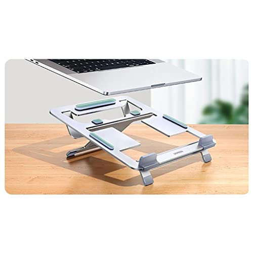 Soporte para ordenador portátil para evitar dolores de cuello con base elevada de escritorio 6