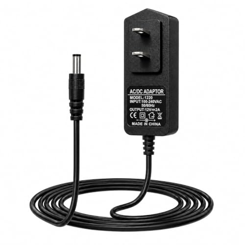 12V 2A AC Adapter Power Cord for Yamaha YPT, YPG, PSR, DGX, DD, EZ, P Series Digital Pianos and Portable Keyboards, Ideal Replacement for PA-130 PA-130B Adapter