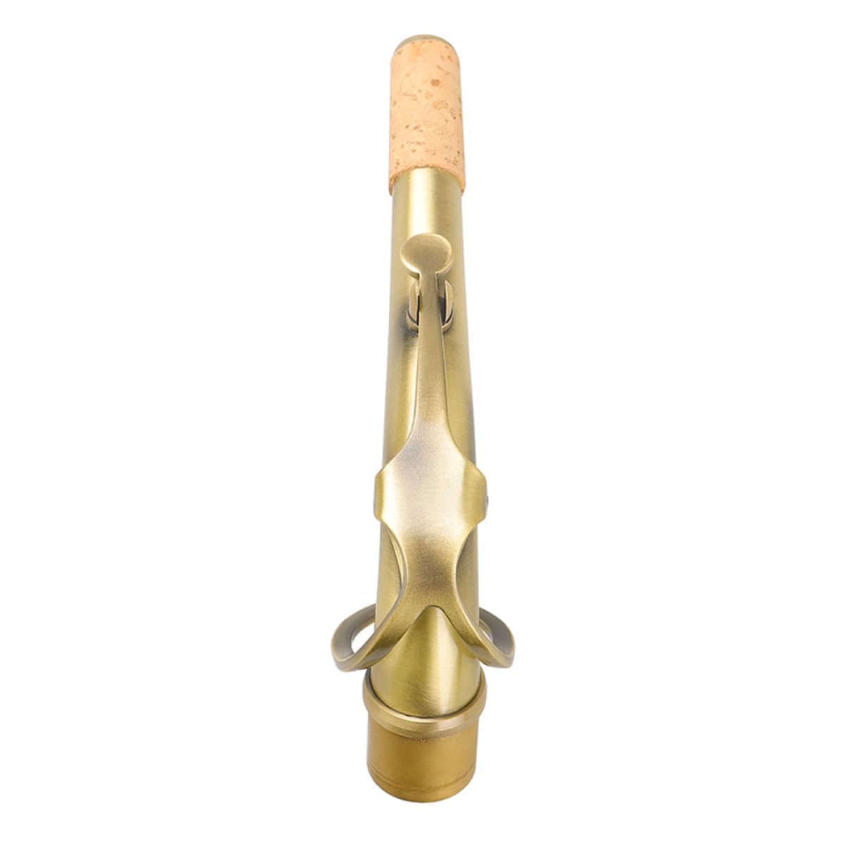 Milisten Saxophonhals Ersatzteil 24,5mm Messing mit Antikem Design Praktischer Saxophon Biegungshals für Altsaxophon Zubehör