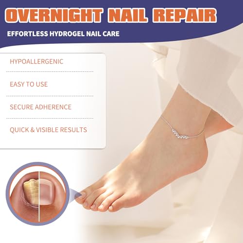 144 Pcs Fungal Nail Patches, Nail For Damaged Nails-For Toenail & Nail Protection, Reduces Discoloration & Thickness - 3