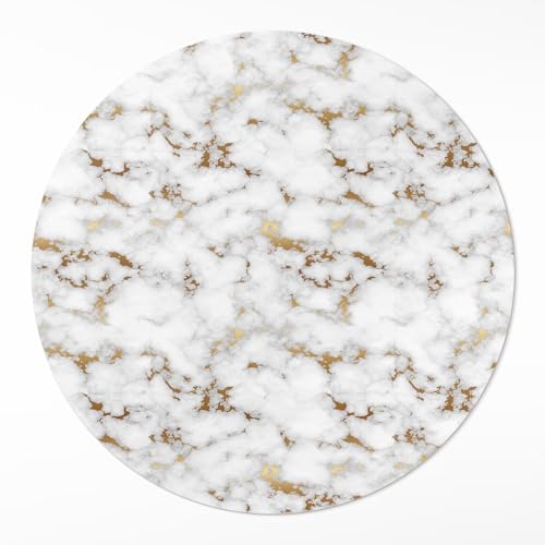Tapis vinyle de cuisine rond protégeant le sol des taches - 2
