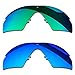 Shadespa Polarized Replacement Lenses for Oakley Si Ballistic M Frame 3.0 OO9146 Sunglasses - Grass Green + Lake Blue