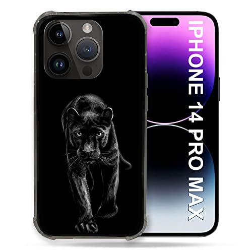 Coque iPhone 14 Plus 6.7 Panthère Noire antichoc