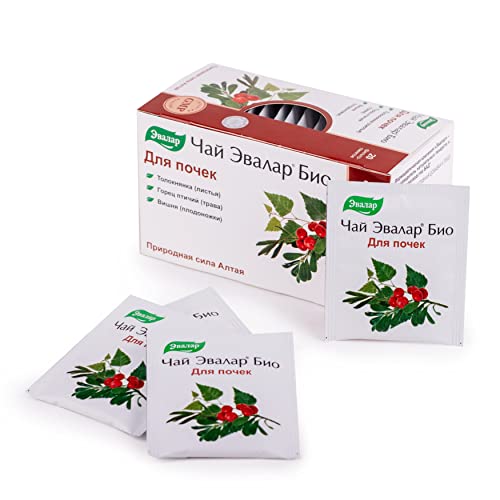Bearberry Knotweed Cherry Evalar Tea Altai Siberia 20 Tea Bags Herbal Mix #TOP5