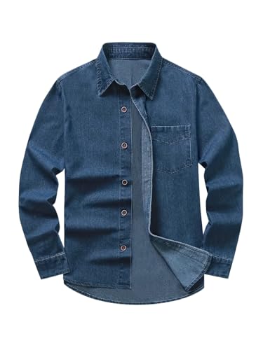 Image of Lymio Shirt for Men | Denim Shirt for Men | Regular Fit Stylish Long Sleeve Shirts (LMS-44-45)