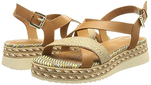 Geox Donna D Eolie D Sandali Donna, Marrone