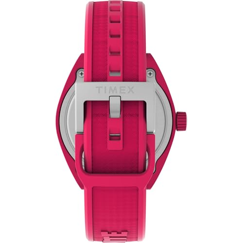 Image of TIMEX Urban Pop X Fortnite Analog Watch for man with Pink Tonneau Dial & Pink Polyurethane Strap Band Water Resistant Men's Wrist Watches - TW2W96800X6