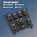 JDMSPEED New Electric Power Window Master Control Switch Replacement for Mercedes Benz ML320 1998-2003, ML500 2002-2003, ML55 AMG 2000-2003, ML430 1999-2001 Replaces 1638206610 901-573 80933103066
