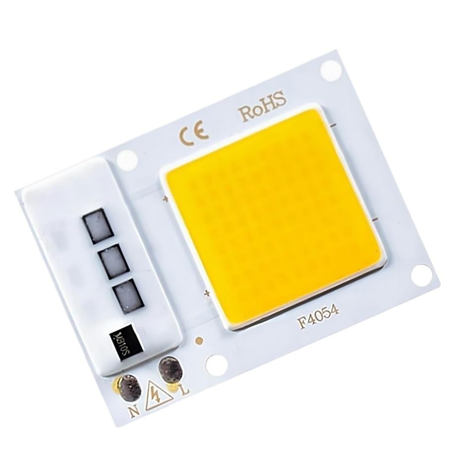 10Pcs 3W COB LED Chips - 120lm 6000-6500K White Light Beads For Spotlight & Floodlight Repair