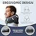 Travel Pillow with Extra Large Hood for Airplane Long Flights Privacy and Comfort Memory Foam with Skin-Friendly Cover for Road Trip Head&Neck Support for Plane Office Cars Sleeping & Rest (Grey)
