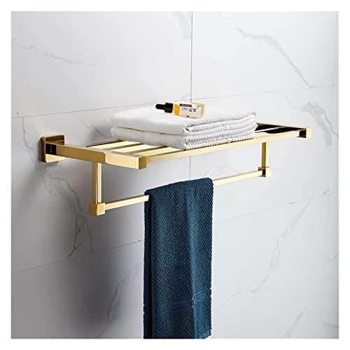 Porte-serviettes européen en cuivre tout équipé pour salle de bain