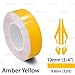 Self-Adhesive Vinyl Pin Stripe Roll Decal Sticker Tape 32ft 9.80m - AMBER YELLOW, 3/4