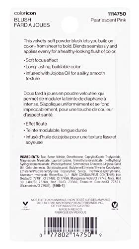 Wet N Wild Color Icon Pink Blush Powder Makeup, Pearlescent Pink, Matte Natural Glow, Moisturizing Jojoba Oil #TOP6
