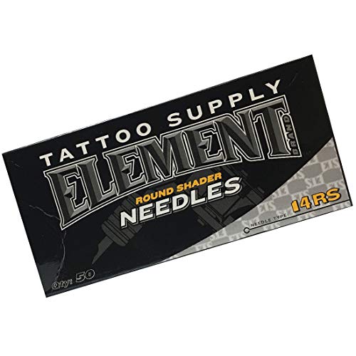Element Long Bar Tattoo Needles - Round Shader Box-50