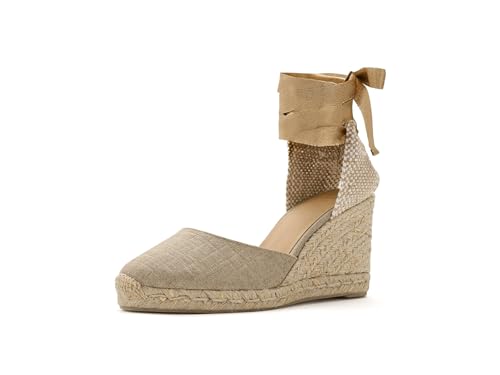 Image of Castaner | Espadrille with Wedge Carina Made in Canvas 7 cm | Woman