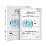 Collagen Hydrating Sheet Masks for Face Korean Anti Aging Mask Sheet for Dry Skin & Sensitive Skin, EVE Vegan, Not Tested on Animals, No Parabens, No Sulfates, Hyaluronic Acid, Witch Hazel (10-Count)
