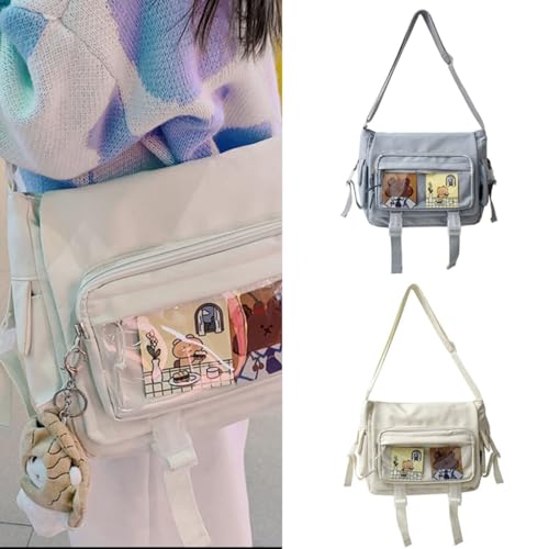 Stylish High School Girls Crossbody Bag Nylon Book Bag Women Handbags JK Bags3