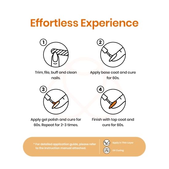 Miniatura 8 de beetles Gel Polish Juego de 23 esmaltes de uñas de gel, 20 colores, naranja, marrón, rojo, azul real, verde, UV, esmalte de uñas de gel y 3 piezas,