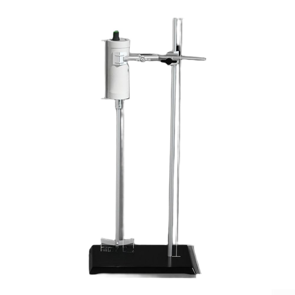 Elektryczny mikser laboratoryjny 5 V, zasilany przez USB, regulowana prędkość 1000-2000 obr./min, metal, do pojemników 0,5 l - 3 l, eksperymenty chemiczne, biały, 20,5 x 13 cm