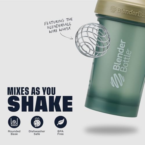 BlenderBottle Classic V2 Shaker Bottle Perfect for Protein Shakes and Pre Workout, 28oz, Full Color Tan - Image 3