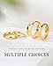 TIGRADE Titanium Ring 2mm 4mm 6mm 8mm 18k Gold Plated Wedding Band in Comfort Fit Dome Polished for Men Women Size 3-14, 6mm, Size 10.5