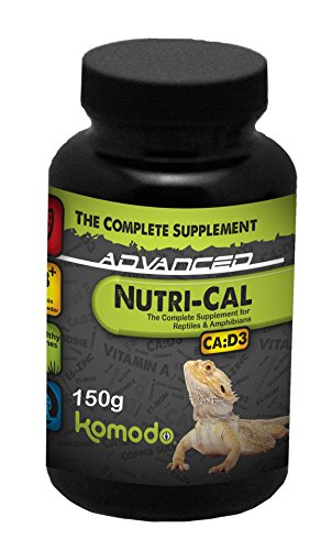 Komodo Nutri-Cal Multivitamin Supplement Prevents Metabolic Bone Disease for Reptiles & Amphibians - 150g