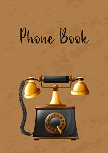 Phone Book: A4 Large, Telephone Number Only Book with Tabs