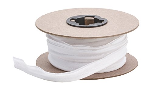 PEARL 1/2" Wide Broadcloth Cord Piping, 15 yd, White