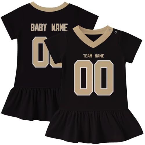 Image of KREDE Baby Clothes Unisex Bodysuit Jersey Style Custom Name Number for Baby Boys