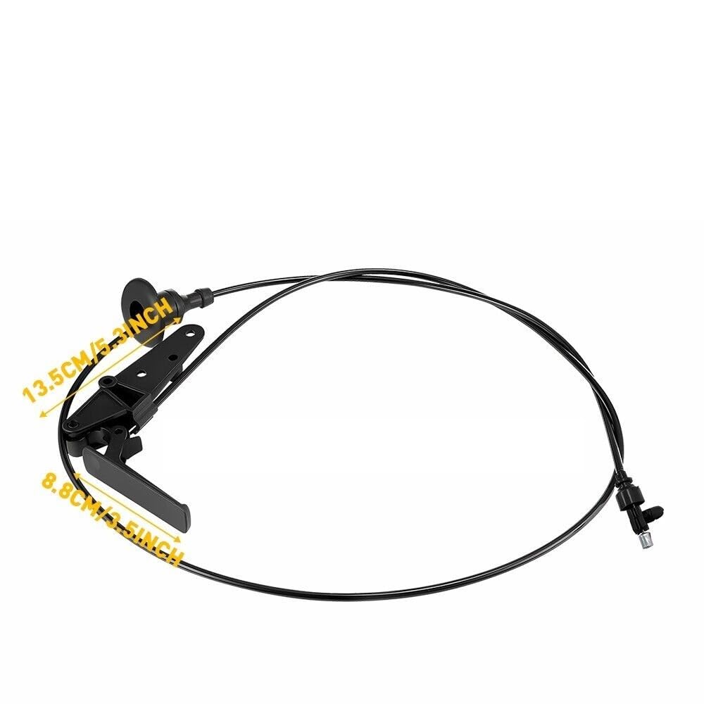Tirador de liberación Compatible con C&itroen para Berlingo 2008-2019 Cable de apertura del capó Cable de apertura del capó 7937Q8