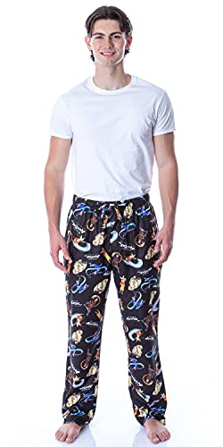 Nickelodeon Men's Adult Avatar The Last Airbender Cartoon Character Loungewear Pajama Pants2