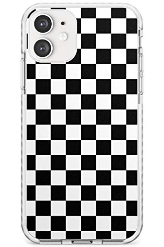 Case Warehouse Negro a Cuadros Impact Funda para iPhone 11 TPU Protector Ligero Phone Protectora con Patrones Resumen Tablero De Damas Tartán Comprobado