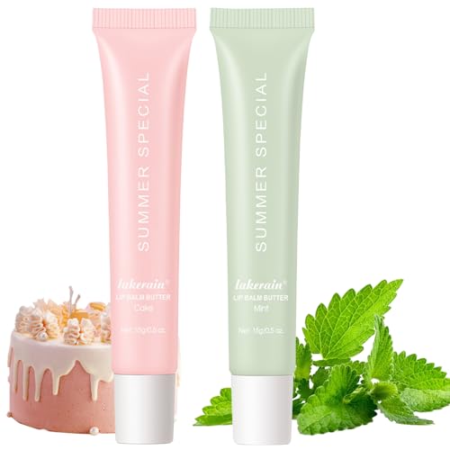 Bálsamo Labial de Verano, Summer Lip Butter Balm (#2Menta + #4Pastel)