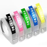 Compatible con la mayoría de máquinas de estampado: etiquetas compatibles con Dymo Omega, Goknu/Memoking/MarkField/LabelCenter/Phomemo etiquetadora