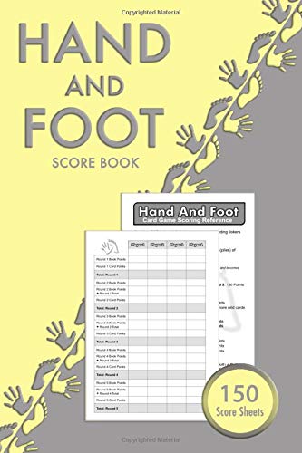 Scoring Reference Guide Buy Hand And Foot Score Book: Canasta Style Score Sheets With Scoring ...