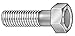 3/8"-16 x 2-1/2" Grade 9 Zinc Yellow Hex Head Cap Screw, 50 pk.
