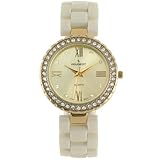 Peugeot PP Women's Ceramic Watch with Crystal Bezel
