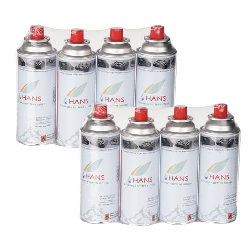 HANS Butane Gas Canister - Pack of 8