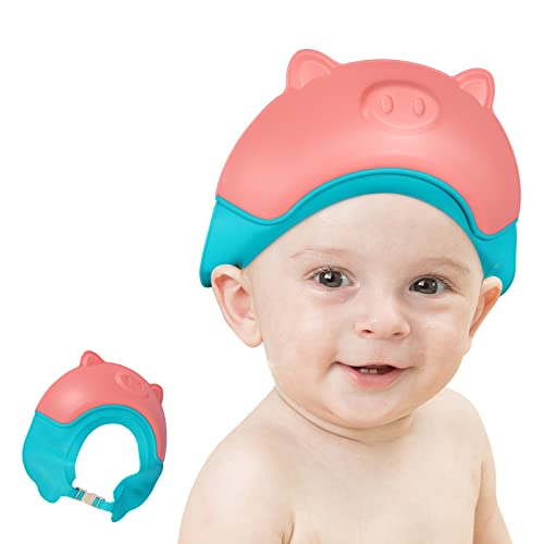 Lioong Adjustable Baby Shower Cap With Ear Protection Shower Shampoo Visor For Toddlers Girls Kids Washing Hair #TOP23