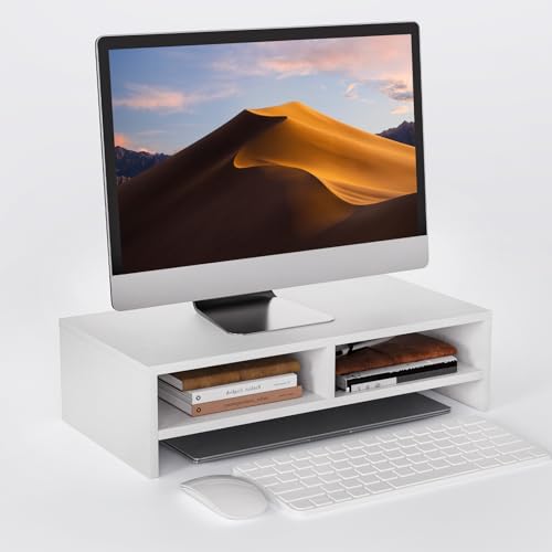 Amazon.co.jp: モニター台 パソコン台 組立簡単 滑り止め 2段収納