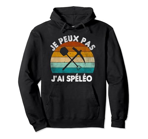 No Puedo Tengo Espeleo Cavidad Subterránea Espeleólogo Retro Sudadera con Capucha