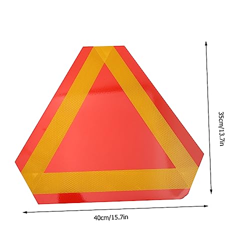 Triangle Réfléchissant Voiture en Aluminium pour Remorque et Tracteur - Pack de 2 Pièces
