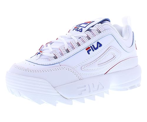 Fila Tenis Disruptor II para niños, Blanco, 4 Big Kid