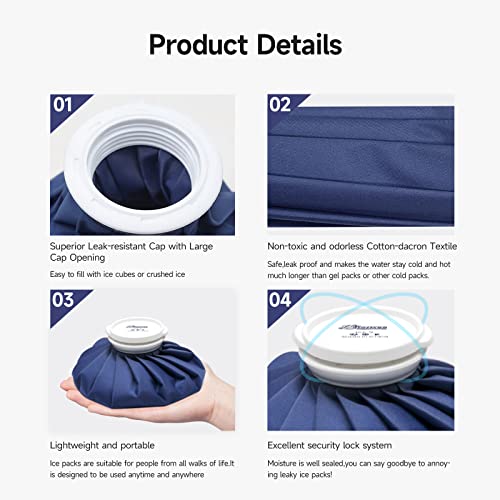 Bicaree ICP-9 Ice Pack For Injuries Reusable, Ice Bags Hot Water Bag thumb #2