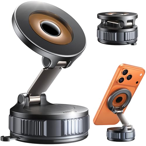 Car Phone Holder for Magsafe [98LBS Ultra Vacuum Suction+2800gf U...